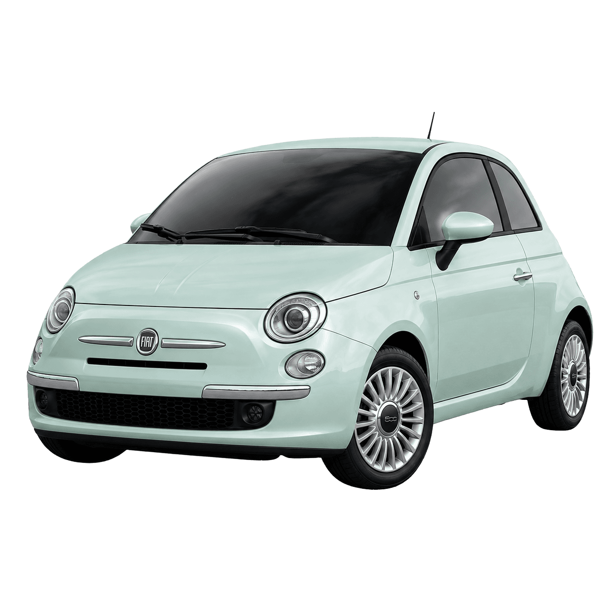 Fiat 500 compact hire car for easy local driving in Bournemouth